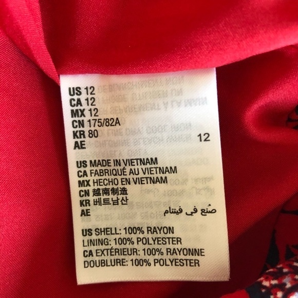 NWT Maison Jules red flawless short size 12 - Picture 6 of 6